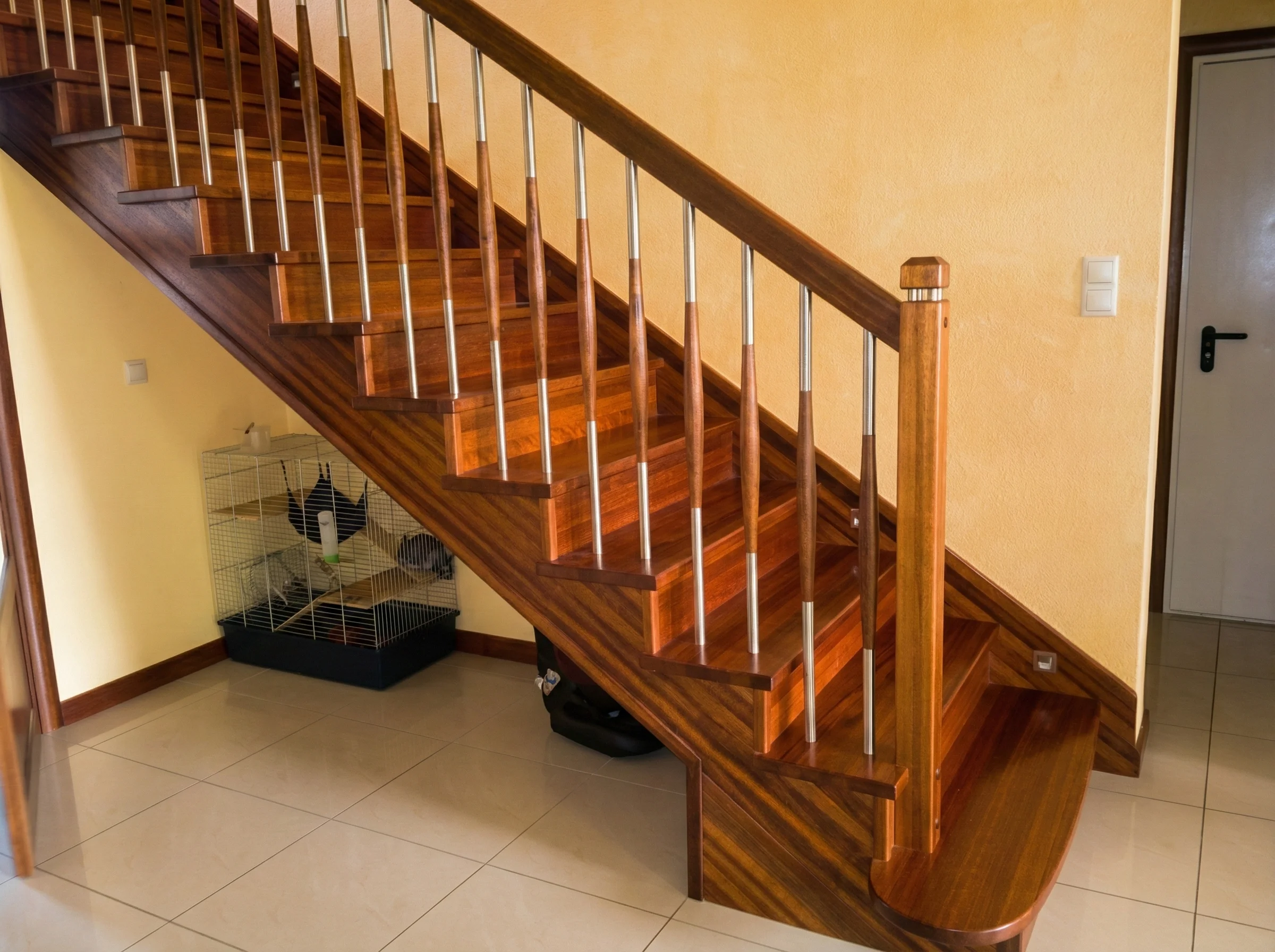 Schody merbau proste widok ogólny