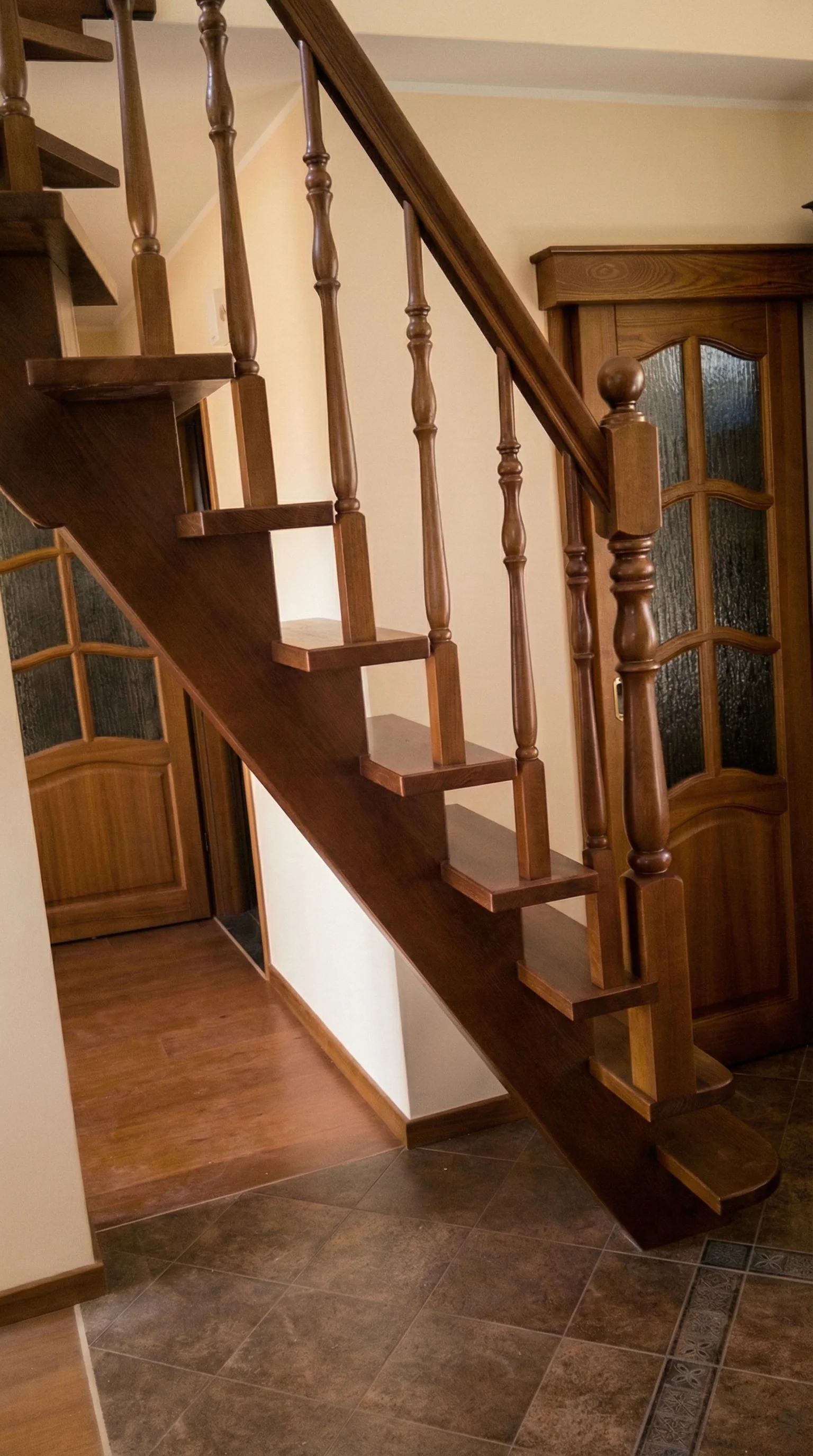 Widok schodów zabiegowych L z góry