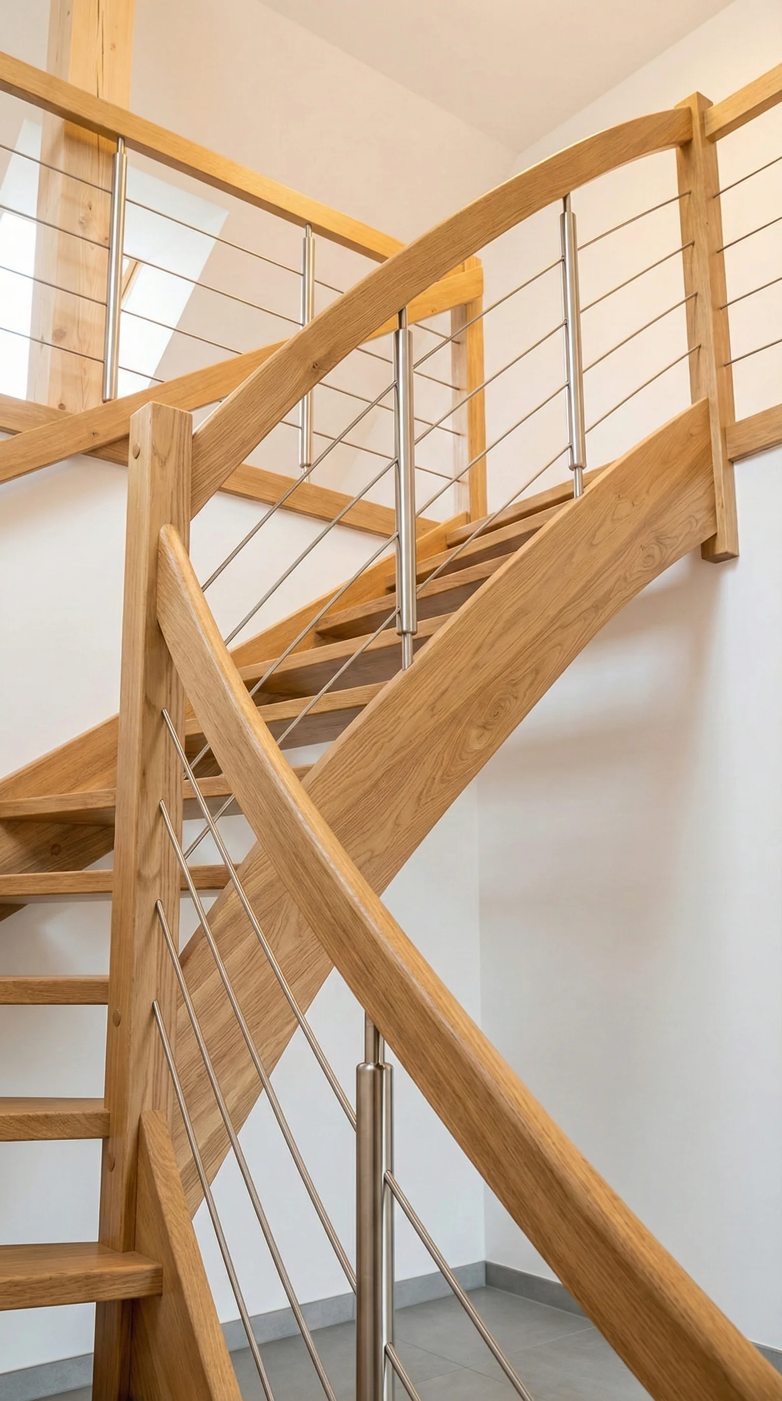 Widok schodów U z góry