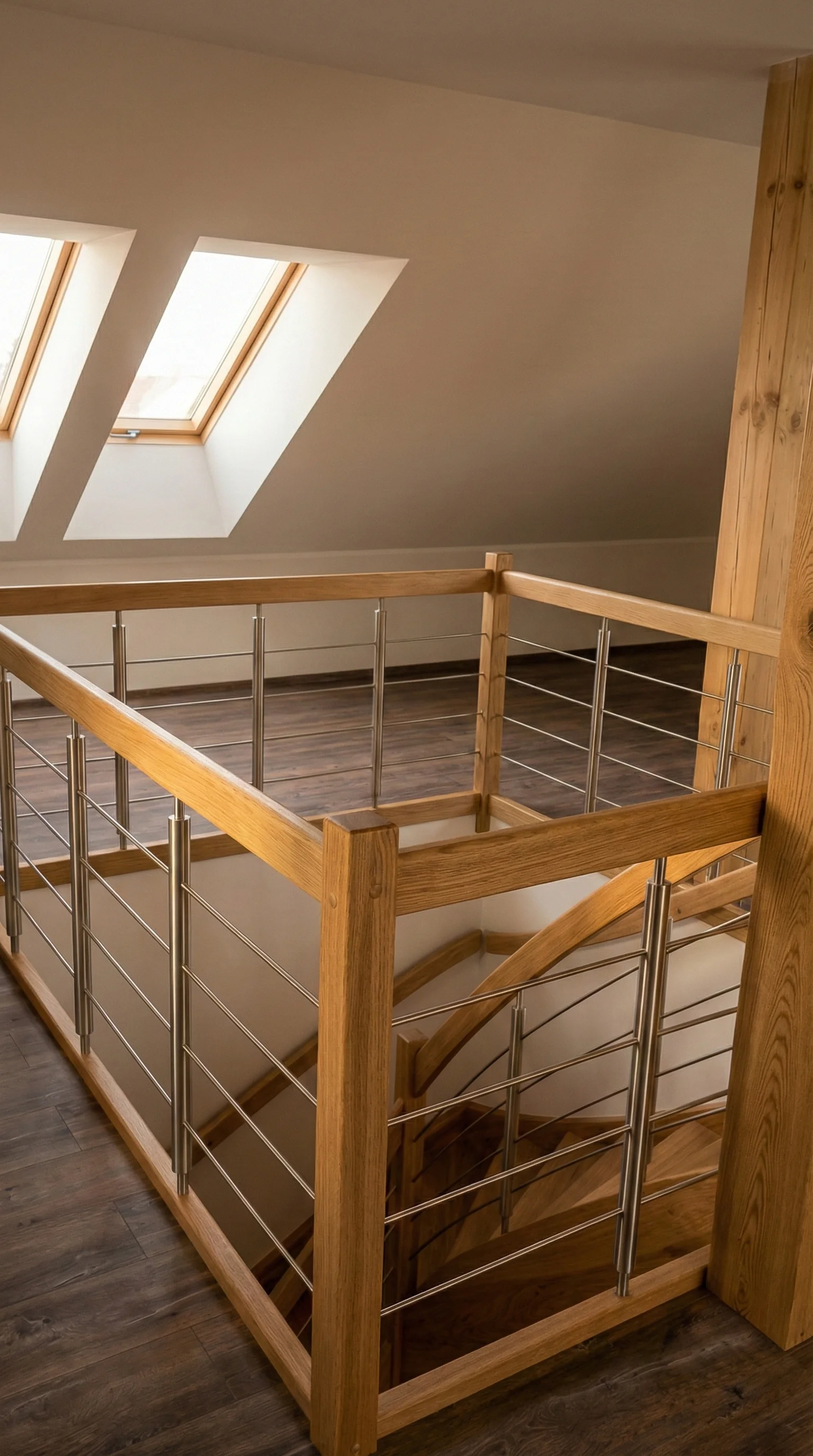 Ażurowa konstrukcja schodów zabiegowych