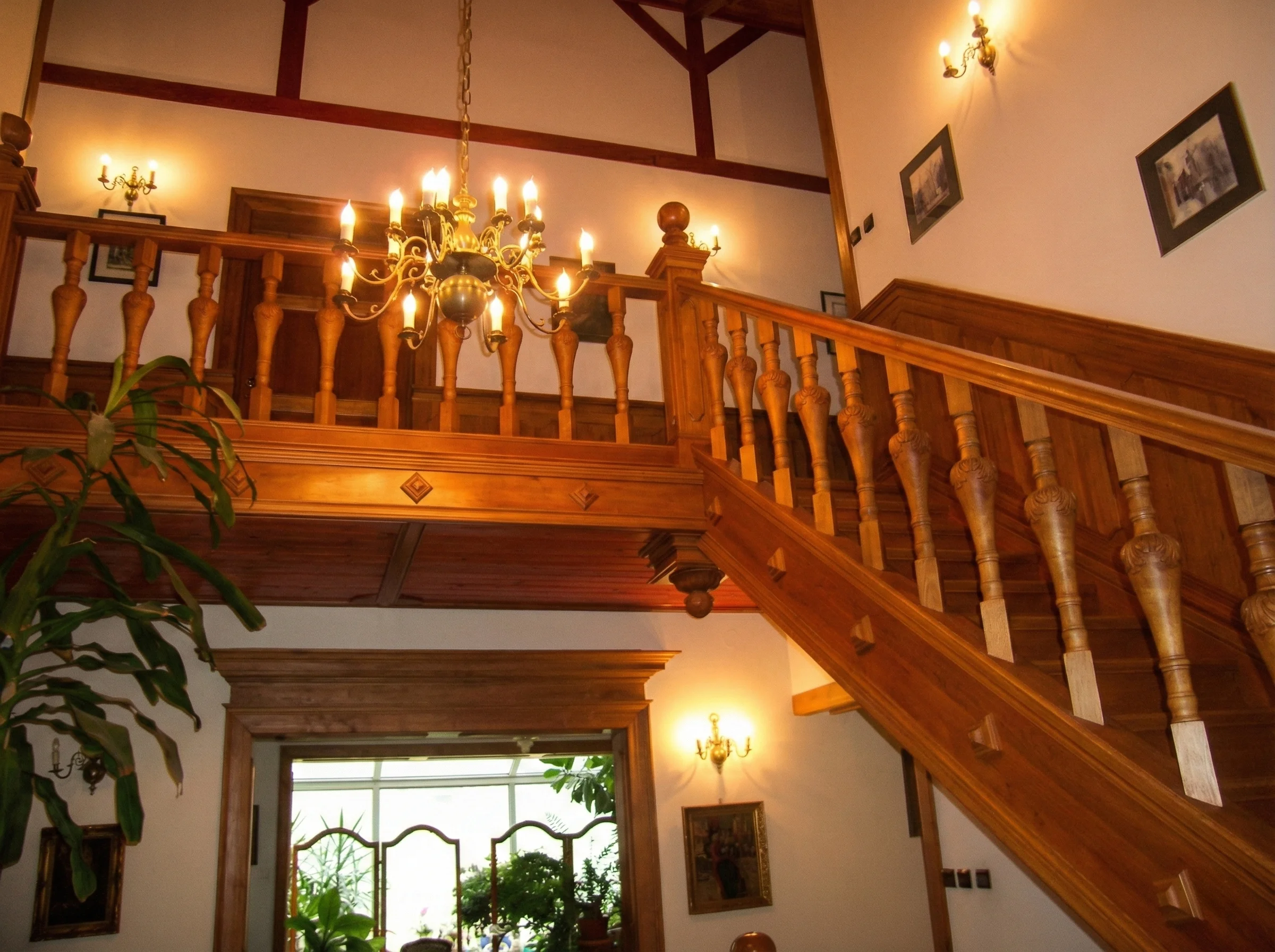 Widok schodów zabiegowych z góry